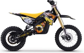 Moto elétrica de cross para crianças Motors Falcon 1600W Amarela