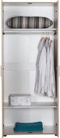 Roupeiro "Aurelio" – Carvalho Sonoma– 80 x 187 x 47 cm – Design Modern
