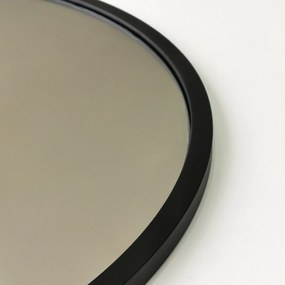 Espelho Siyah Metal – Preto – 60 cm x 60 cm x 2,2 cm