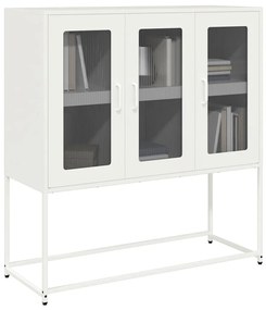 Aparador 100,5x39x107 cm aço laminado a frio branco