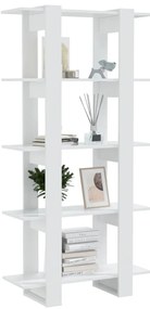 Estante/divisória 80x30x160 cm branco brilhante