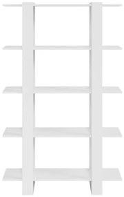 Estante/divisória 100x30x160 cm branco brilhante