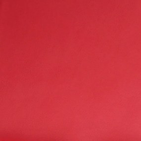Poltrona reclinável couro artificial vermelho