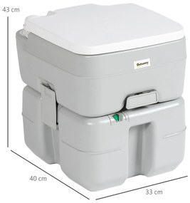 Sanita Portátil 20L Sanita Portátil com Indicador de Nível Capacidade
