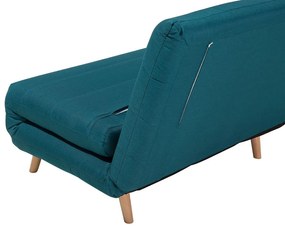 Sofá-cama em tecido azul turquesa SETTEN Beliani