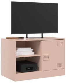 Móveis de TV 2 pcs 67x39x44 cm aço rosa