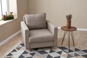 Sofá de 1 Lugar Eva – Creme – 85x82x90 cm