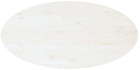 Mesa de centro 110x55x45 cm madeira de pinho maciça branco
