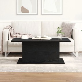 Mesa de Centro vidaXL Preto Carvalho 102x55,5x40 cm em Madeira de Enge