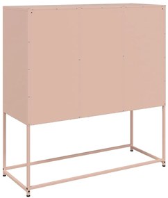 Aparador 100,5x39x107 cm aço rosa