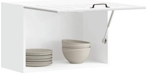 vidaXL Armário de parede da cozinha Lucca derivados de madeira branco