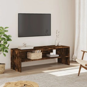 vidaXL Móvel de TV 120x40x40 cm derivados de madeira carvalho fumado