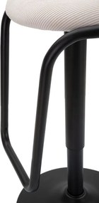 BANCO DE BAR COM ELEVADOR DESTINY Ø 41X61-83 CM BRANCO E PRETO