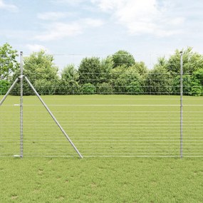 Cerca de Campo vidaXL 1,6x25 m em Aço Galvanizado