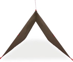 Lona de campismo 506x306 cm impermeável castanho