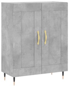 Armário alto 69,5x34x180 cm derivados de madeira cinza cimento