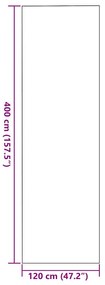Capacho Retangular Antracite 120x400 cm