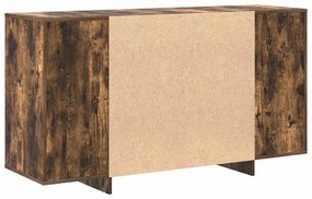 Buffet vidaXL Carvalho fumado Madeira 135 x 41 x 75 cm Armazenamento