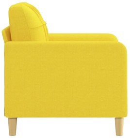 Poltrona 60 cm tecido amarelo-claro