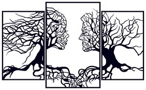 Acessório Decorativo de Parede Metal-499 – Preto – 116 x 71 cm