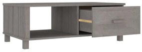 Mesa de centro HAMAR 100x55x35 cm pinho maciço cinza-claro