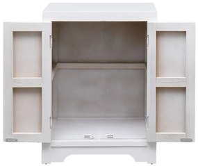 Mesa de cabeceira 38x28x52 cm madeira de paulownia branco