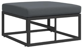Conjunto de Sofá de Jardim 4 pcs Preto 211,5 x 141,5 x 71 cm