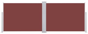 Toldo lateral retrátil 120x1000 cm castanho
