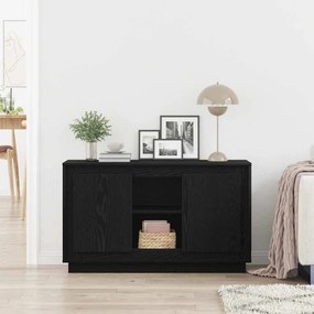 Buffet vidaXL Preto Carvalho 102x35x60 cm Madeira engenheirada