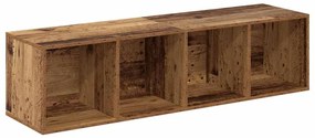 Conjunto de móvel de TV 4 pcs Castanho 37 x 37 x 142.5 cm