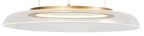 LED Candeeiro suspenso de design dourado e transparente com 3 níveis de regulação - Scacrylic Design