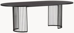 Mesa de jantar oval com tampo em madeira Hamneskär, 220 x 110 cm