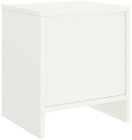 Mesa de cabeceira 35x30x40 cm madeira de pinho maciça branco