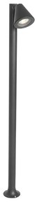 Poste externo moderno preto 100 cm IP44 - Ciara Moderno