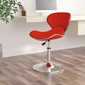 vidaXL Banco de bar couro artificial vermelho