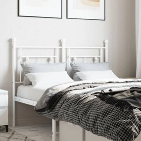 Cabeceira de cama 120 cm metal branco