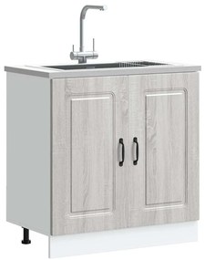 Armário baixo lavatório Kalmar cinzento sonoma 80x46x81,5 cm