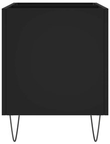 Armário para discos 74,5x38x48 cm derivados de madeira preto