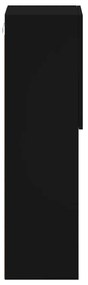 Móvel de TV com luzes LED 30,5x30x102 cm preto