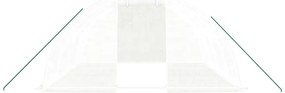 Estufa com estrutura de aço 16 m² 4x4x2 m branco