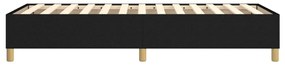 Estrutura de cama sem colchão 90x200 cm tecido preto