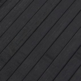 Tapete retangular 80x400 cm bambu cinzento