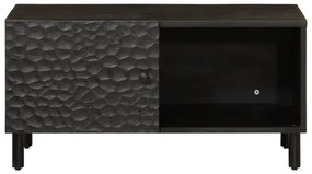 Mesa de centro 80x50x40 cm madeira de mangueira maciça preto