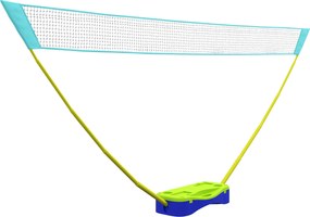 SPORTNOW Conjunto de rede de badminton Conjunto de rede de voleibol, Conjunto de 3 peças, 400 cm x 22,4 cm x 155 cm, Preto + Azul + Verde | Aosom Portugal