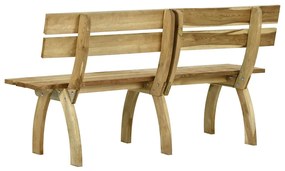 Banco de jardim 160 cm pinho impregnado