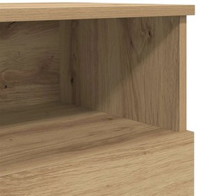 Mesa cabeceira 50x32x60cm derivados madeira carvalho artisiano