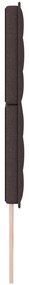 Cabeceira Design Linhas Castanho Escuro 180 cm Tecido