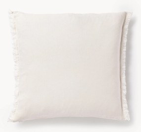 Capa de almofada em linho com franjas Luana
