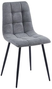 Pack 4 Cadeiras Stuhl Tecido - Cinza escuro