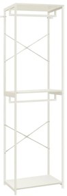 vidaXL Roupeiro 60x40x213 cm metal e contraplacado branco